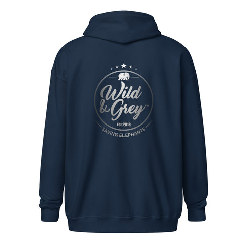 Elephant Stars - Full Zip Womens Hoodie